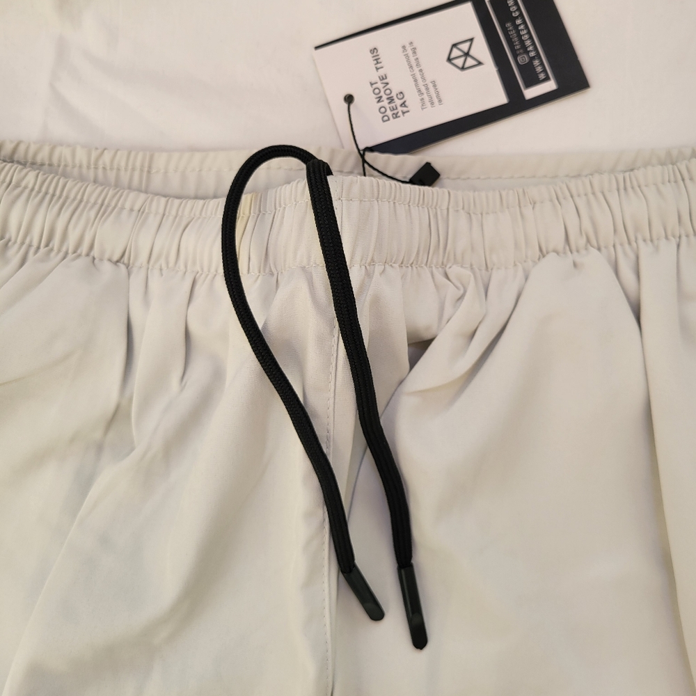 NWT Raw Gear Men's Shoets With Compression Leggings Size Large Silver and Black - Picture 4 of 11